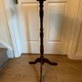 Vintage Leather Top Pedestal Stand or Torchere Image 3