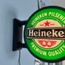 Heineken Inspired LED Light Box Wall Sign | Illuminated Bar Pub Man Cave Beer Image 2