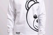 MOSCHINO UNDERWEAR Leisure Hoodie White Teddy Printed