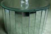 Vintage Round Mirror Trinket Box