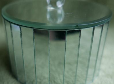 Vintage Round Mirror Trinket Box