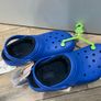 Crocs lined blue kids size J3 EU 34-35 brand new Image 2