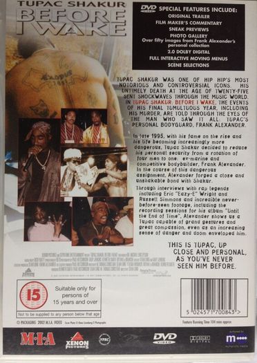 2Pac [2001] Tupac Shakur :Before I Wake [Music DVD]