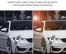 Claw Mark Car Decal - Waterproof Vinyl Monster Scratch Stickers - 2 Pcs