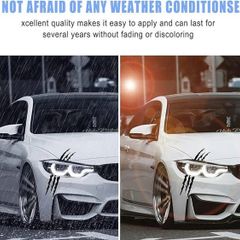 Claw Mark Car Decal - Waterproof Vinyl Monster Scratch Stickers - 2 Pcs