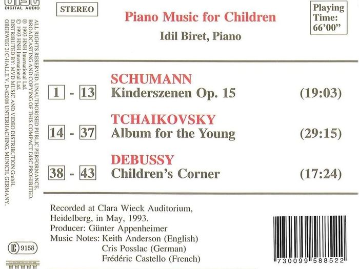Piano Music for Children. CD. Free Postage!