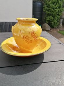 Pottery Dish and Urn Set. REDUCED