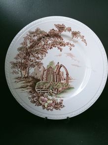 Vintage "Olde Abbey"  Royal Tudor Dinner Plate 10"