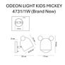 2 x Ceiling lights and 1 x wall lamp ODEON LIGHT KIDS MICKEY Image 2