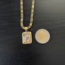 18k / ct gold chain / necklace with pendant Image 3