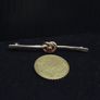 Vintage 14ct Gold Love Knot Brooch | Tested | Red Garnet | Edwardian Style Image 3