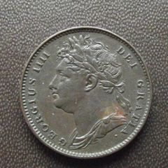 1822 Great Britain. George IV. Copper Farthing. Superb Condition!