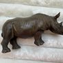Schleich 2001 Rhinoceros Rhino Retired Wild Animal Figurine The horn is damaged Used Please look at the pictures Image 3