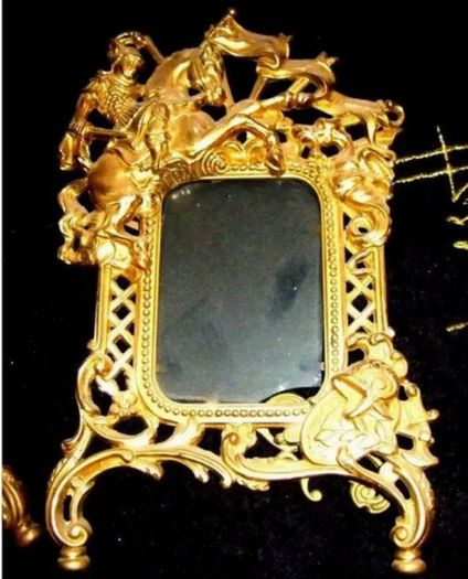 Pair Of Substantial Brass Photo Frames