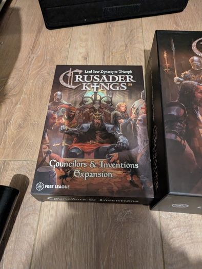 Crusader Kings Board Game With Expansion Councilors Inventions Complete