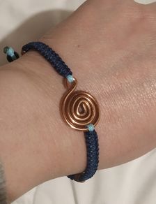 Handmade Copper Spiral Bracelet