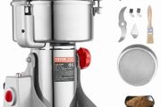 2500g Electric Grain Mill Grinder, High Speed 3400W Commercial Spice Grinders, Stainless Steel Pulverizer Powder Machine, for Dry Grains Spices Cereals Coffee Corn Pepper, Swing Type