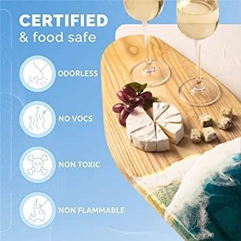 SALE Craft Resin 1L Epoxy Resin Kit - Crystal Clear Epoxy Resin Kit & Hardener for DIY Art, Mold Casting, Wood, Jewelry Making, Coasters, Table Top, Countertop Coating
