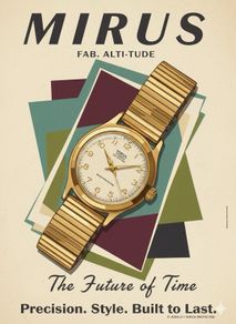 1960s Gold Mirus Watch