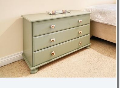 Chest of drawers and bedside locker