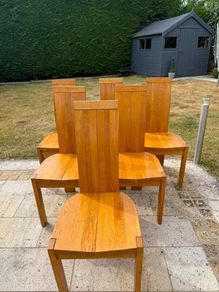 Solid oak dining chairs