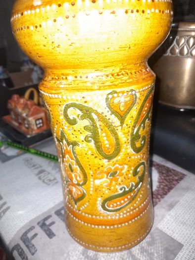 Beautiful Rare Old Vintage Italian Salt Glaze Bitossi Pottery Vase Postage Available or Collection