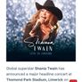 Shania Twain seated tickets Image 2