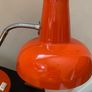 Vintage orange goose neck metal table lamp Image 3
