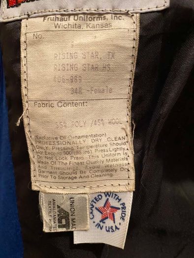 Vintage irish/American band jacket,  possibly militaria