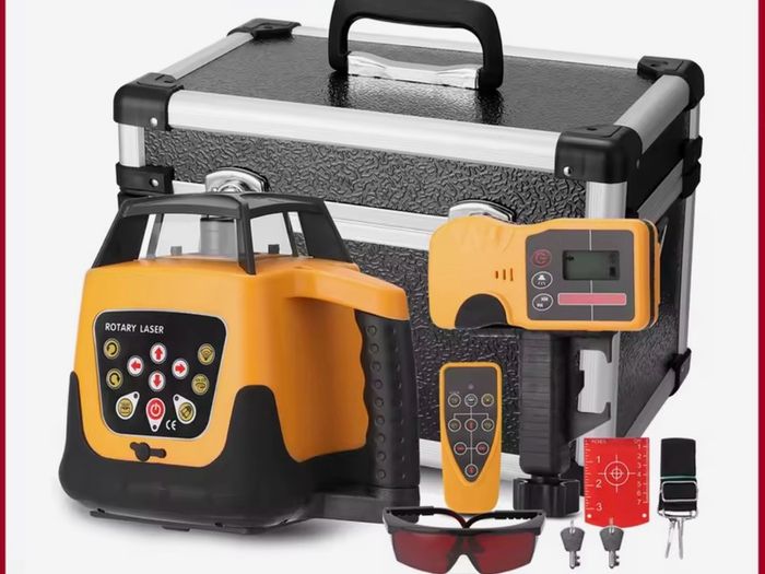 360 Rotary Laser Level Auto Self-Leveling 5 Degrees W/ Tripod Staff Nivel Laser Construction Tool for Outdoor Industry