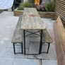 Beer table and 2 benches - foldable Image 2