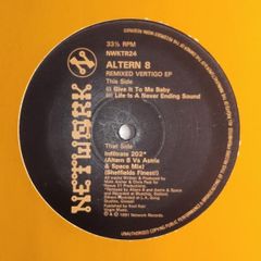 RESERVED - Altern 8 - REMIXED Vertigo EP - Network Records - Incl. Altern8 INFILTRATE 202 Remix!