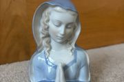 Vintage German Porcelain Virgin Mary Bust