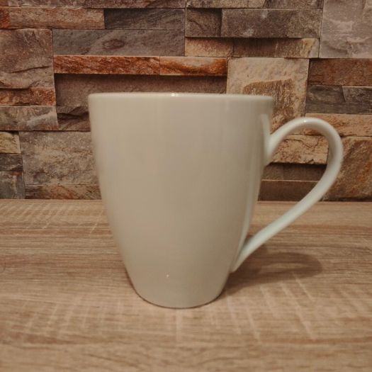 Four white mugs