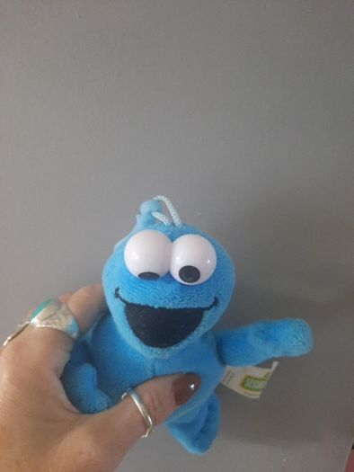 cookie monster bag charm