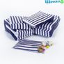 job lot 500 x Gold and White Striped Paper Candy Bags all colours available Image 3