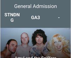 Amyl and the Sniffers EUR70 for both