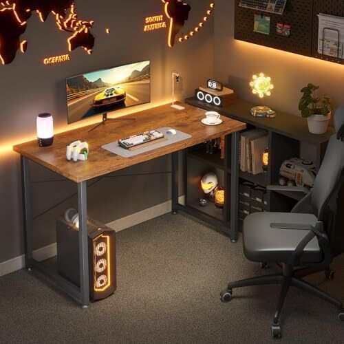 Computer Desk 100 x 48 cm Brown
