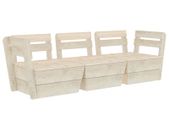 Garden 3-Seater Pallet Sofa Impregnated Spruce Wood