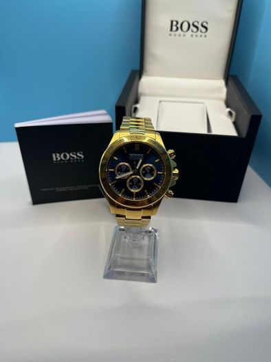 Hugo Boss HB1513340 Ikon Chronograph Mens Watch - Gold