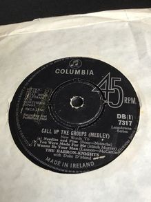 The Baron Knights vinyl single record - Call up the groups Medley