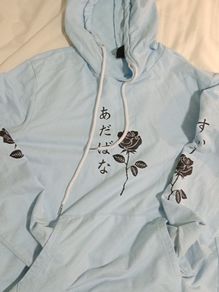 Blue hoodie