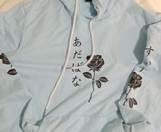 Blue hoodie