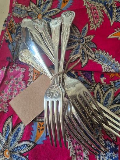 Silver plated 6 forks