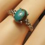 Sierra Nevada Turquoise & Zircon Ring (Bargain) Image 5