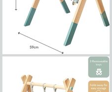 NUBY Wooden Play Gym