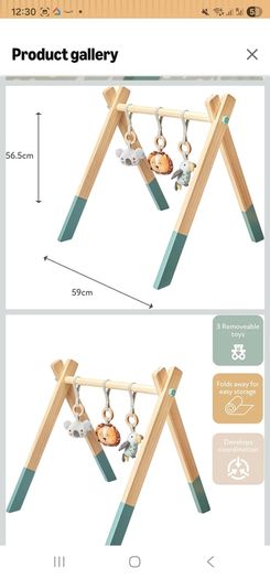 NUBY Wooden Play Gym