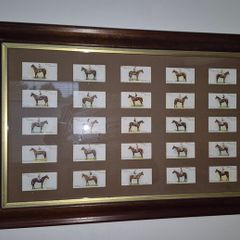 Vintage 1933 John Player & Sons "Derby Winners" Cigarette Card Framed Display