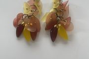 Designer Adolfo Dominiquez Perspex Earrings