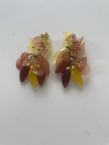 Designer Adolfo Dominiquez Perspex Earrings